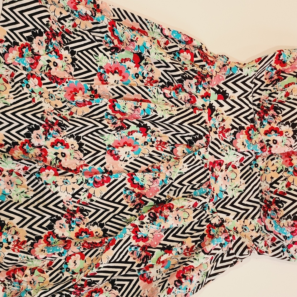 ⬇️⚡️ Floral Patterned Strapless Dress - Picture 10 of 13